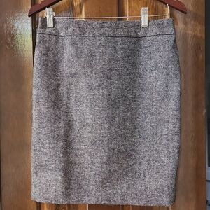 Ann Taylor Gray Pencil Skirt Knee-Length Workwear